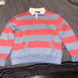 Polo Ralph Lauren Pink and Baby Blue Crewneck Sweater.
